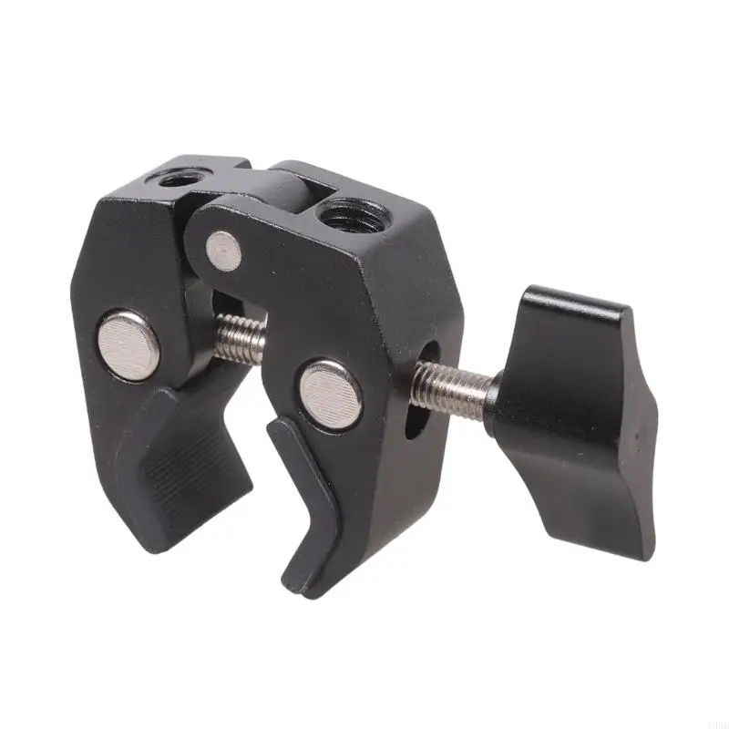 Super Crabbing Clamp With 1/4inch 3/8inch Thread Hole Cold Shoe Mount Arm For Monitor Stand Led Video Light Clamp
