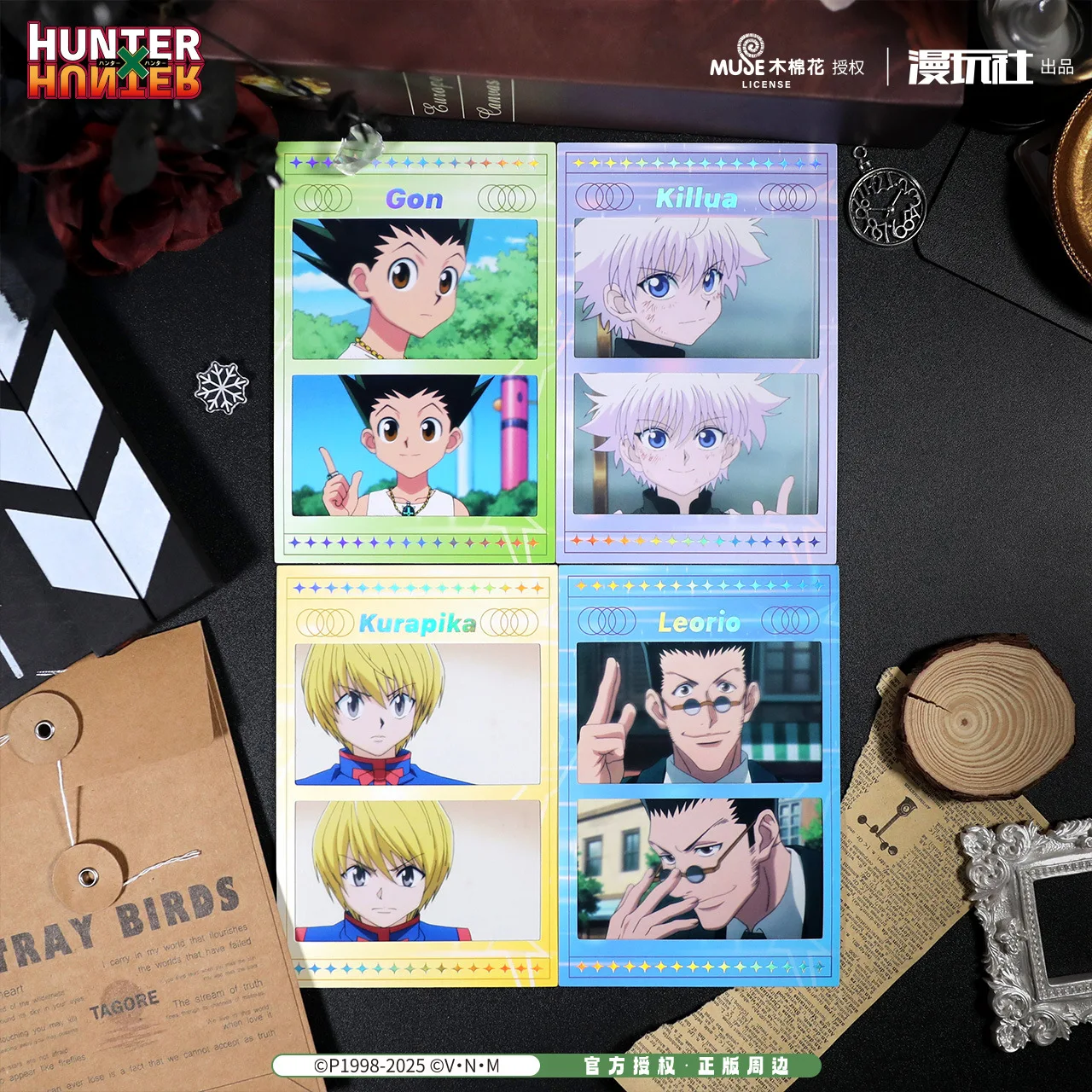 Hunter x Hunter Gon Freecss Killua Zoldyck Kurapika Chrollo Official Authorization TV Scene Seires Paper Photo Card