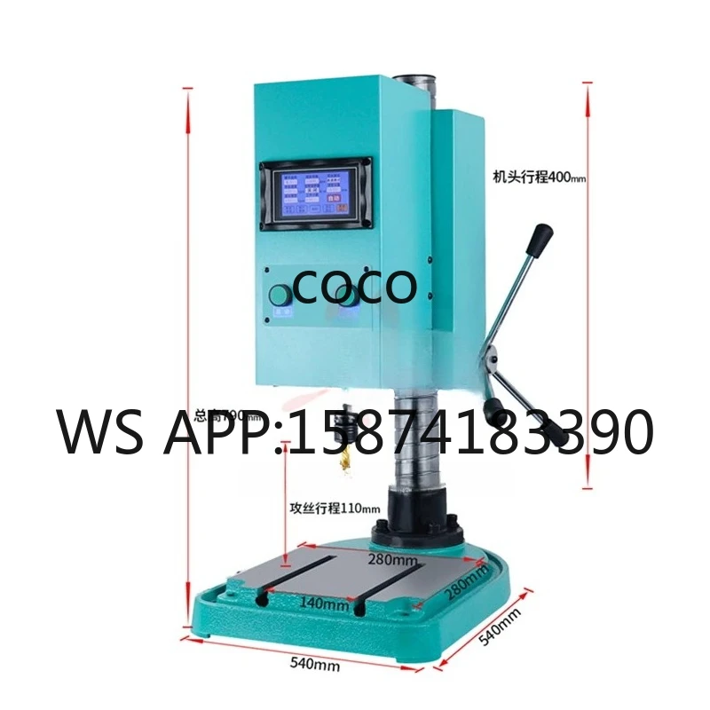 M3-M36 Precision CNC Tapping Machine, Industrial Servo Motor Threading Equipment with Chucks