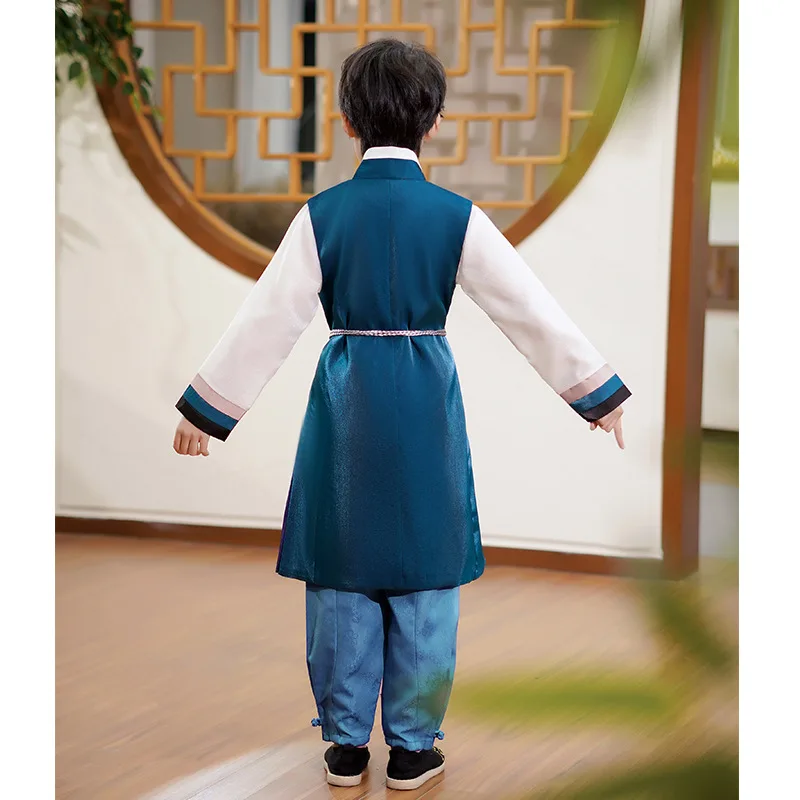 Kids Hanbok Traditional Korean Costume Korean Hanbok Costume for Boys Children Ethnic Asian Clothes Retro Dance Outfit Cosplay