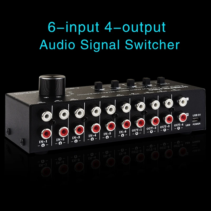 6 In 4 Out Audio Frequency Select Shift Device/Distribute Device/Audio Frequency Shift Device Output Switch Control