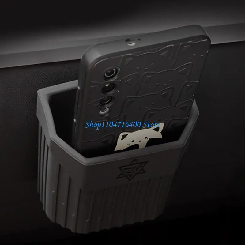 

y1gd Center Console Cellphone Pocket Silicone Sunglasses Holder Coin Case Storage Box