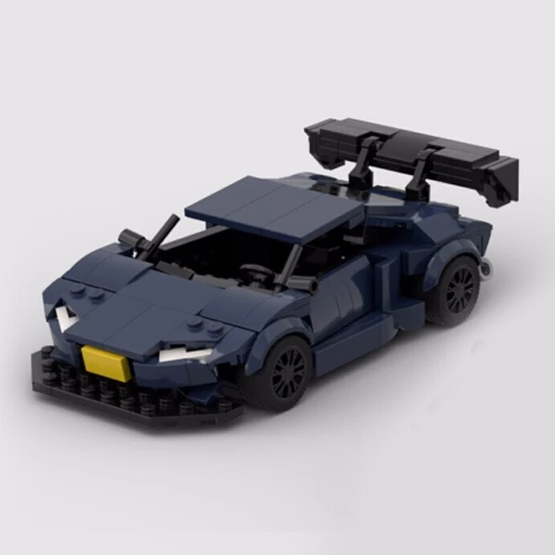 

MOC Speed Vehicles Technical Car Lamborghining Huracans Model Building Bricks Modular Technology Kids Christmas Toys Gifts