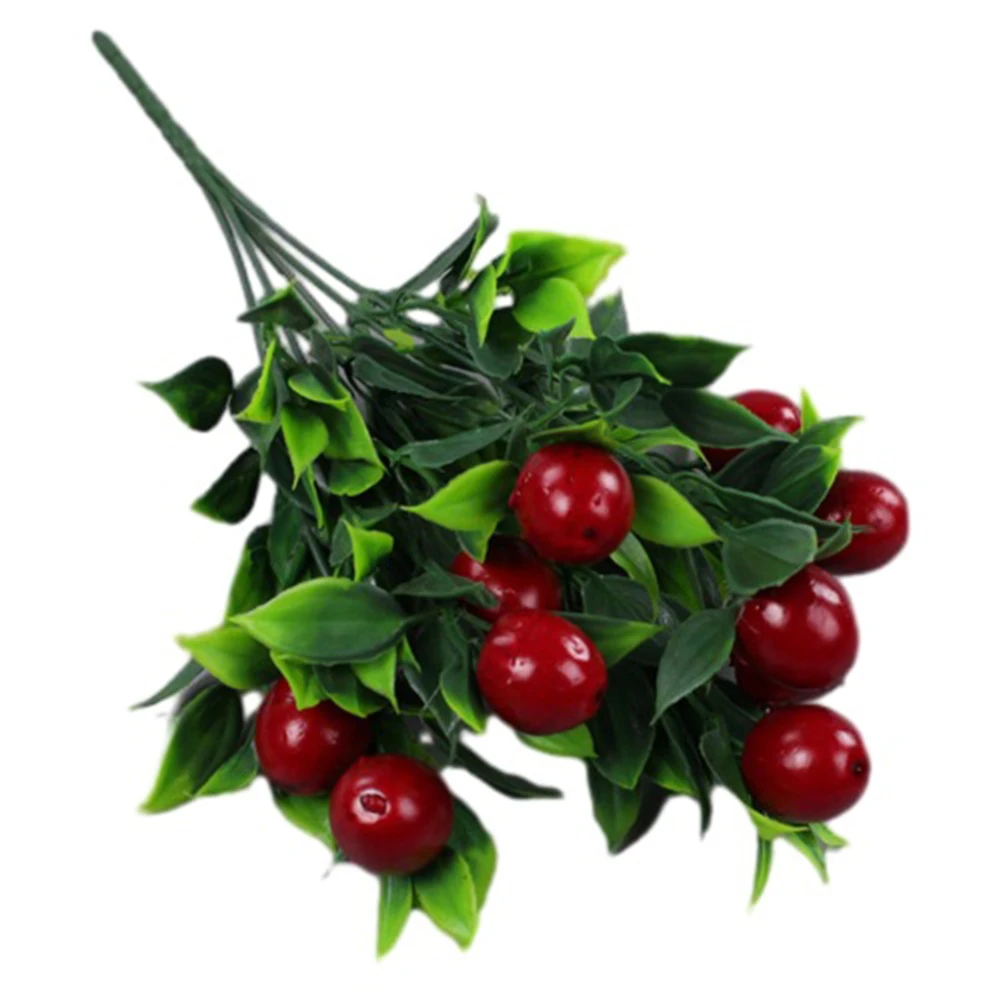 Festival Decoration Artificial Cuttings Artificial Pomegranate Simulated Fruit Simulated Plant Floral Décor Foam Orange Pepper