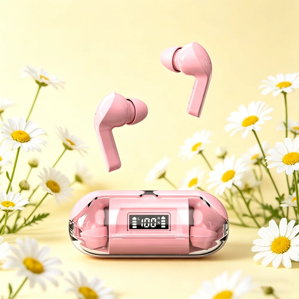 Bluetooth 5.3 Wireless TWS Earphone new TM20 Smart Touch Call Headset Waterproof Noise Canceling Headphones for All Smartphones