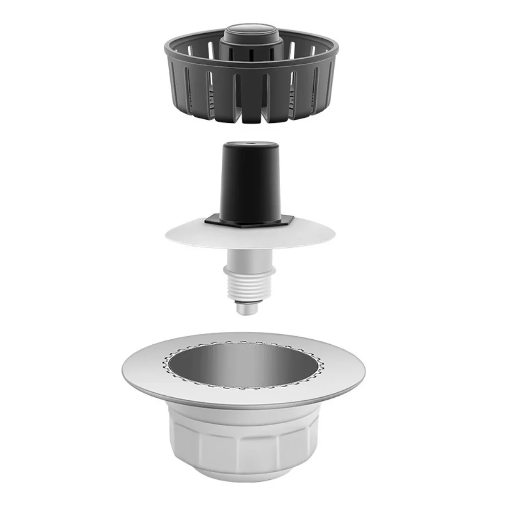Unidirectional Drainage Kitchen Drainer Anti-blocking Anti-odor Sink Filter Leftover Garbage Filter Water Shut-off Cover Home