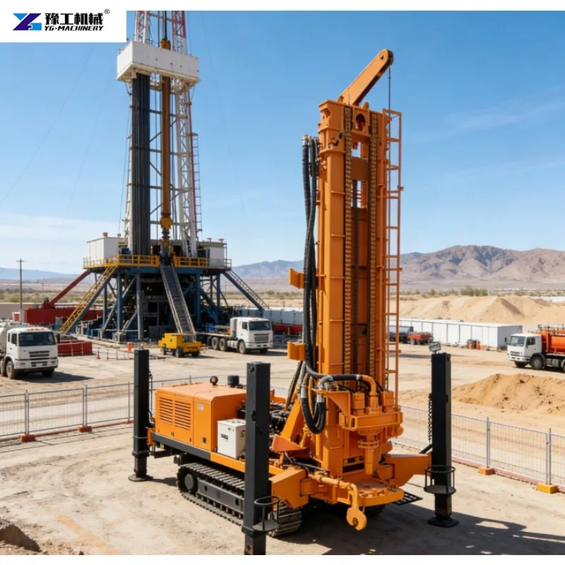Hot-selling Hydraulic Drive Rotary Water Well Drilling Rig Tracked Hydrogeological Water Well Drilling Rig