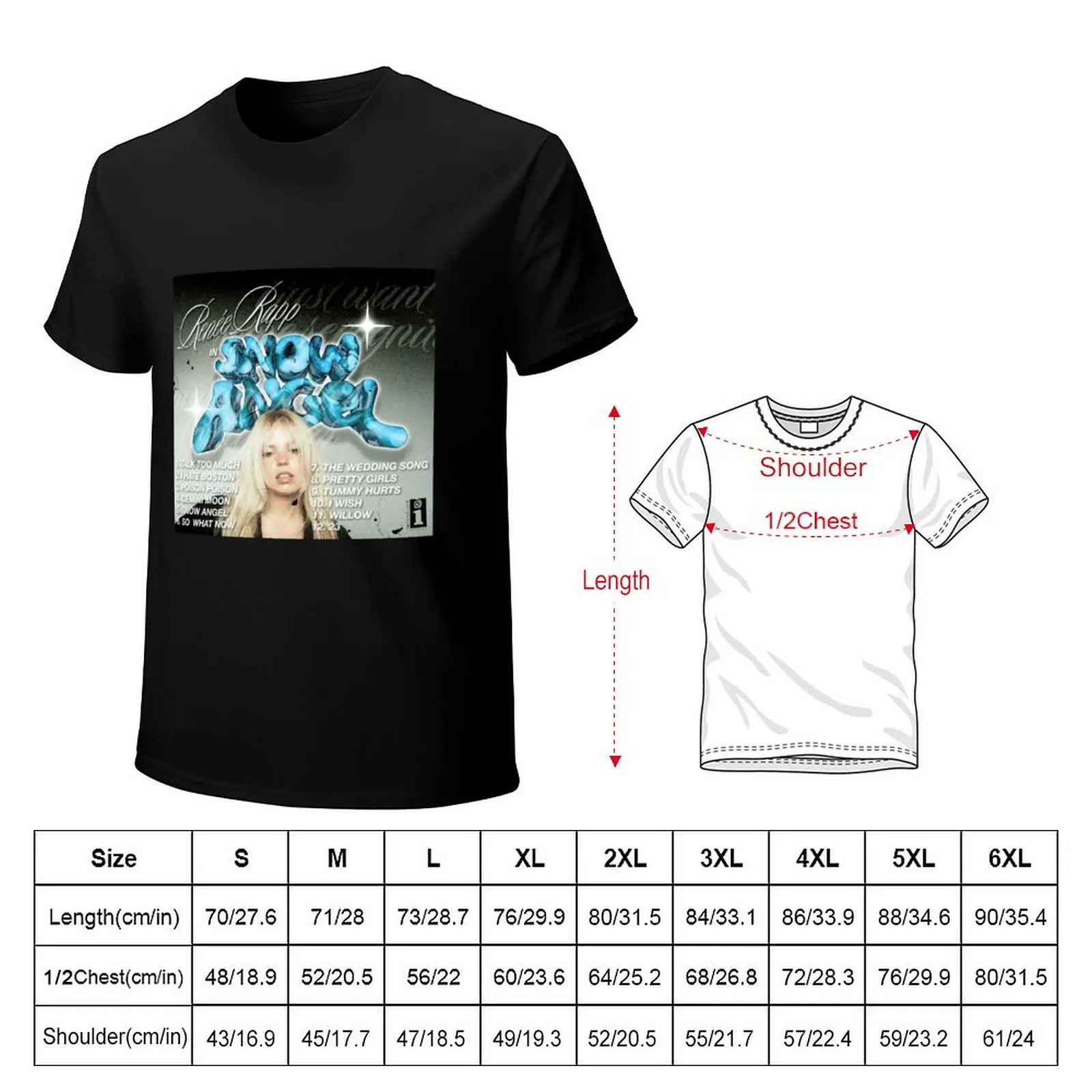 Diseno-de-Snow-Angel-de-Rene-Rapp T-Shirt t shirts for man graphic funny T-Shirt