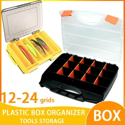 Fishing Organizer Boxes Tackle Bait Plastic Storage Fisherman Fishing Lures Trays Hook Container Tool Box For Carp Fishing Goods