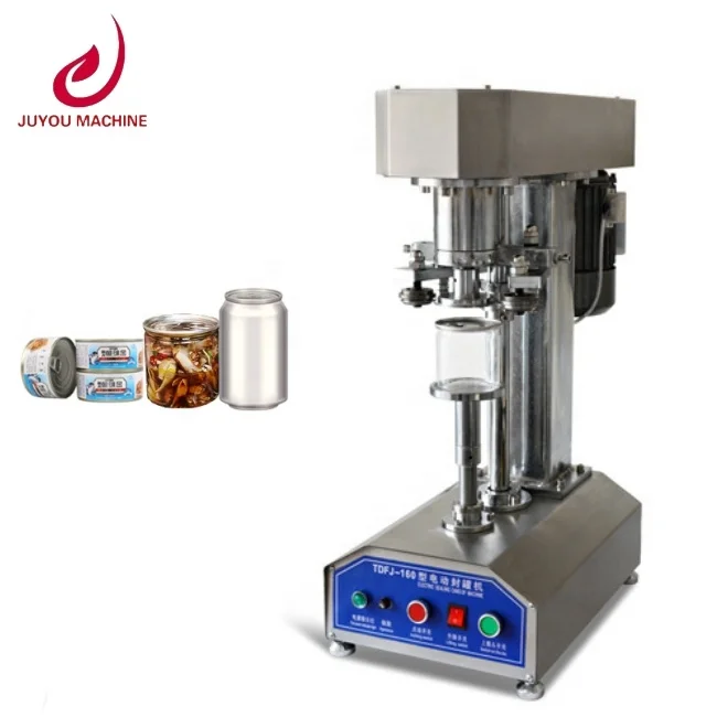 

tdfj-160 high quality pet bottle sealing machine / canning seamer / can sealer for tin can