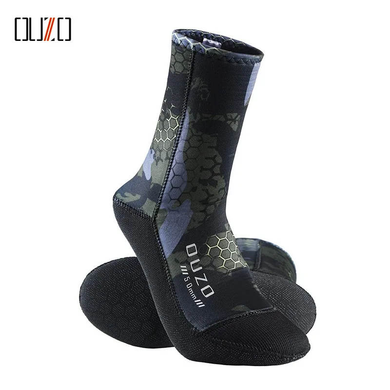 

Неопреновые носки для дайвинга 5 мм, противоскользящие, теплые, водонепроницаемые для подводного плавания, плавания, пляжа, зимы