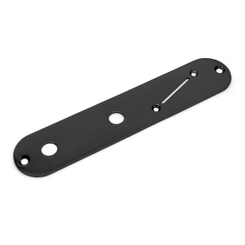 NALFI-32Mm لوحة تحكم فولاذية مع فتحة تبديل بزاوية للجيتار الكهربائي TL باللون الأسود