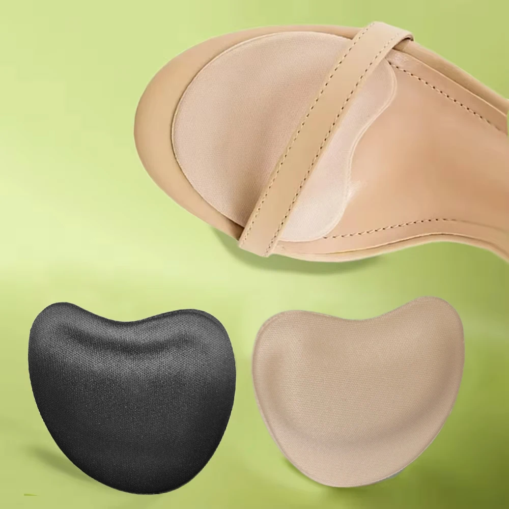 

4Pcs Women Forefoot Pad Pain Relief Insert Half Size Shoes Insoles Non-slip Shoe Cushion Breathable Sweat Absorbing Foot Pads