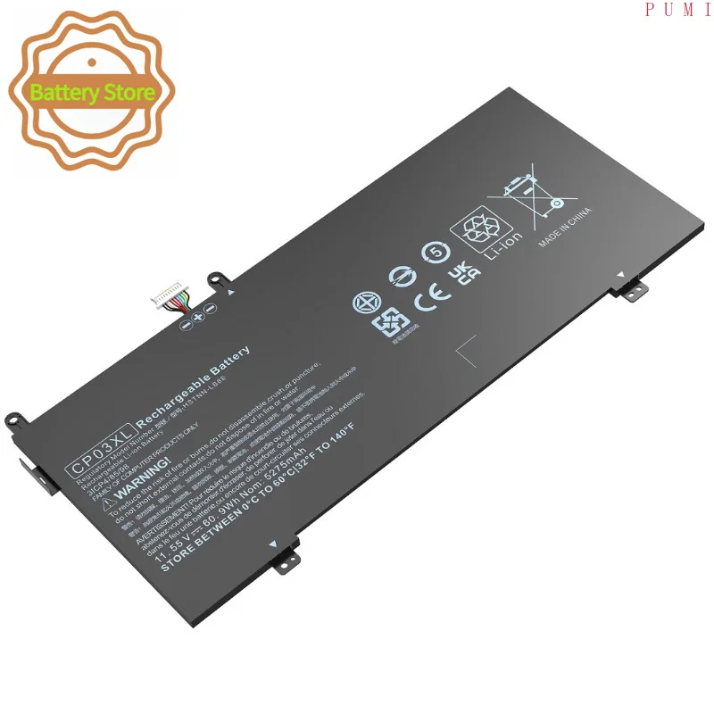 11.55V 60.9WH New  Laptop Battery CP03XL for HP Spectre X360 13 Ae000 TPN-Q199 Q195 Laptop Parts & Accessories Batteries