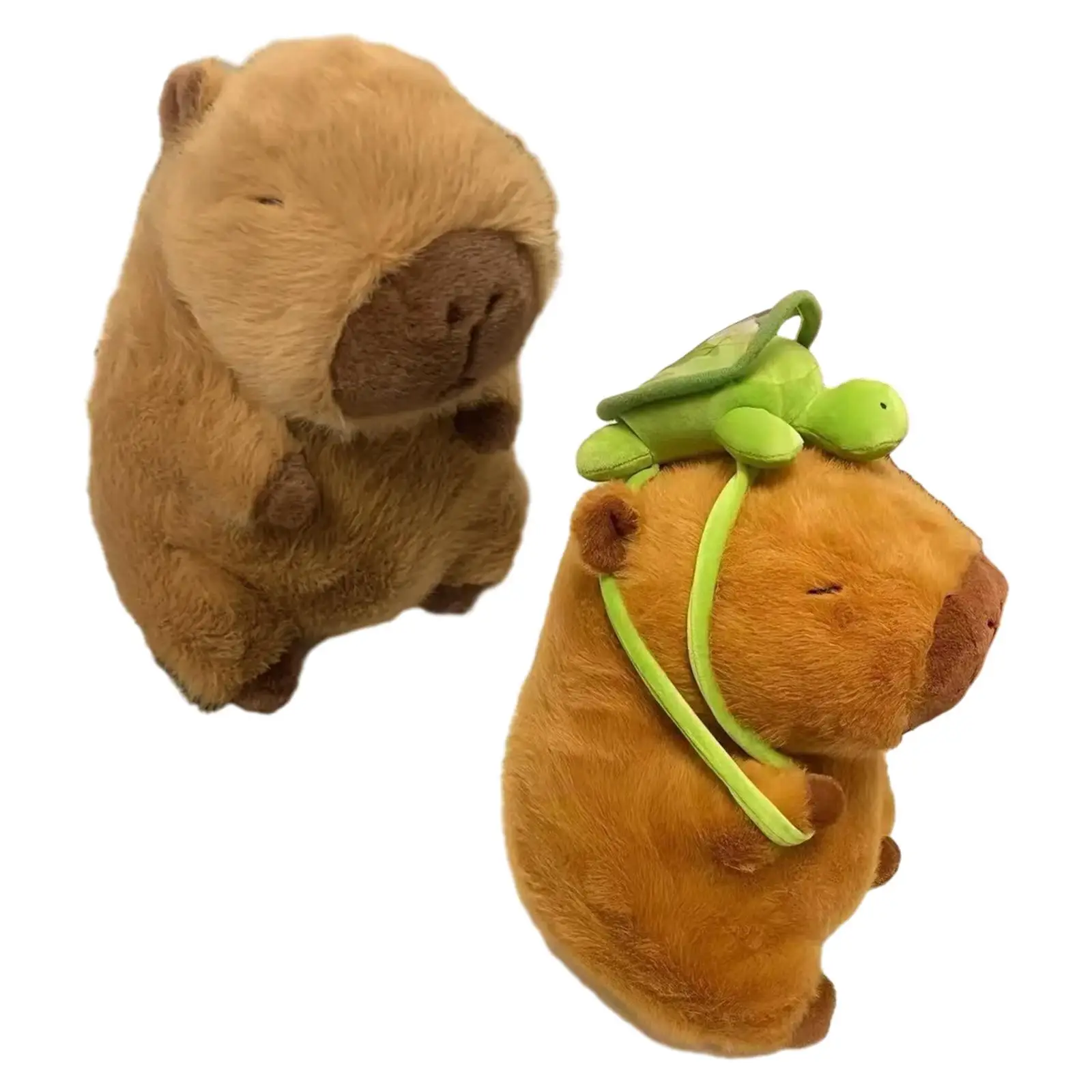 Plush Capybara Doll Capybara Stuffed Animal, Handmade Huggable Adorable Movie