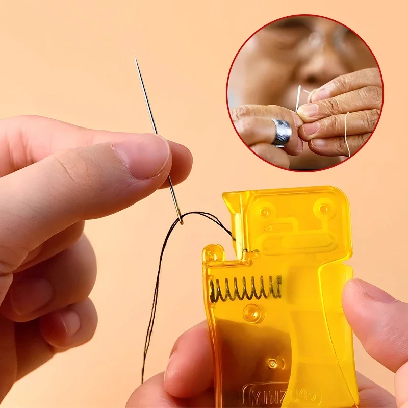 Automatic Needle Threader Simple Threader Needle DIY Stitch Insertion Tool Sewing Crafting Kit For Adult Old Kids Housewife