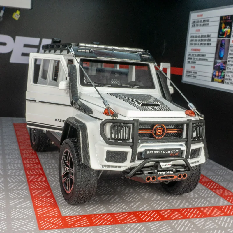 1:24 Mercedes Benz G550 Abenteuer 4x4 Druckguss Metall legierung Modell auto Sound Licht zurückziehen Sammlung Kinder Spielzeug Geschenke