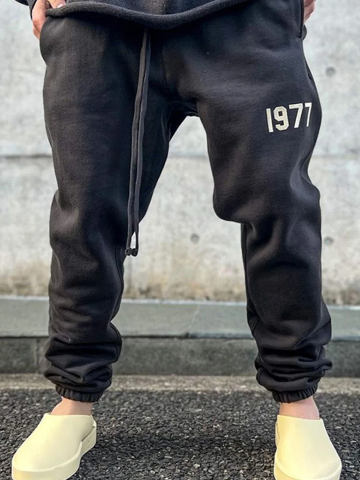 

entials Men's Fce Lined Loose Fit Cargo Pants American Sle Cross-Border Version Youth Casual Trousers Cotton Polyeste...