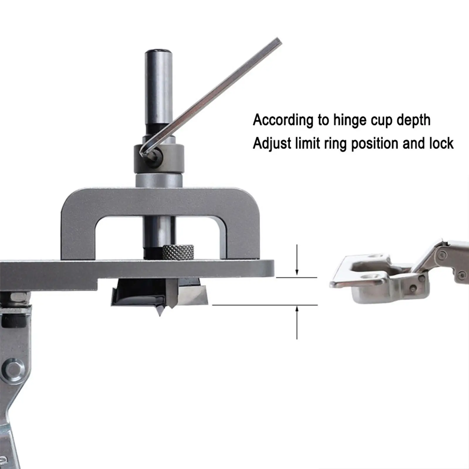 

35mm Concealed Door Hinge Jig Hole Positioning Locator Accurate Locking Cabinet Hinge Jig for Door Cabinet Hinge Installation