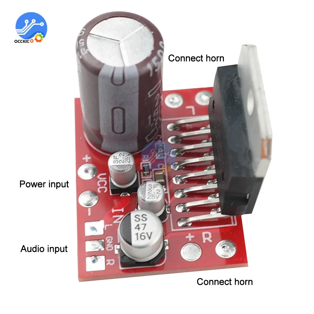 TDA7379 CD7379 Stereo Power Amplifier Board Module Double Channel DC9V-17.5V 38W+38W Audio Power Amplifier Board