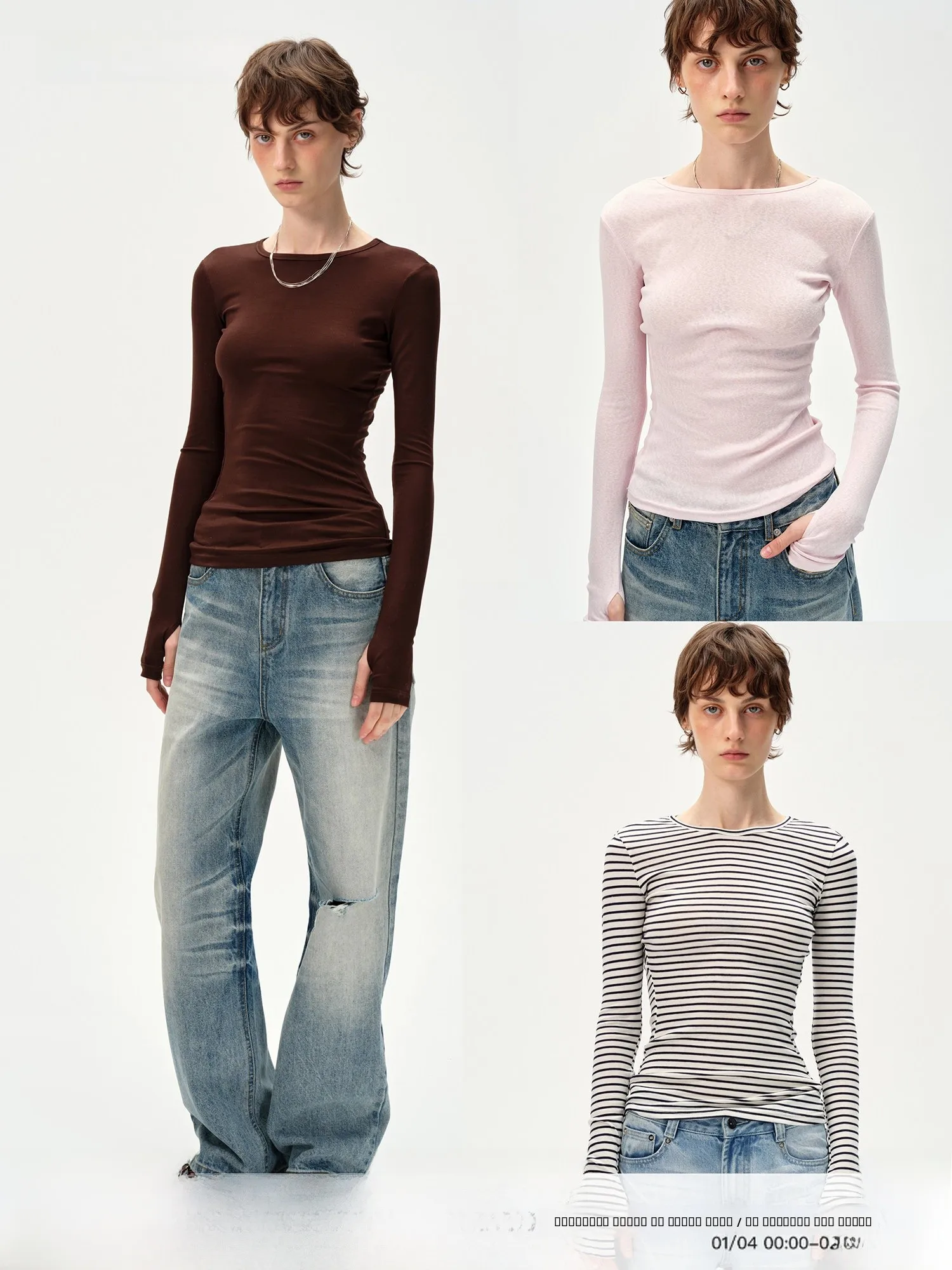 

Женская винтажная футболка Ciwalk из смесовой шерсти, облегающая, трикотажная, с круглым вырезом, легкая, в полоску