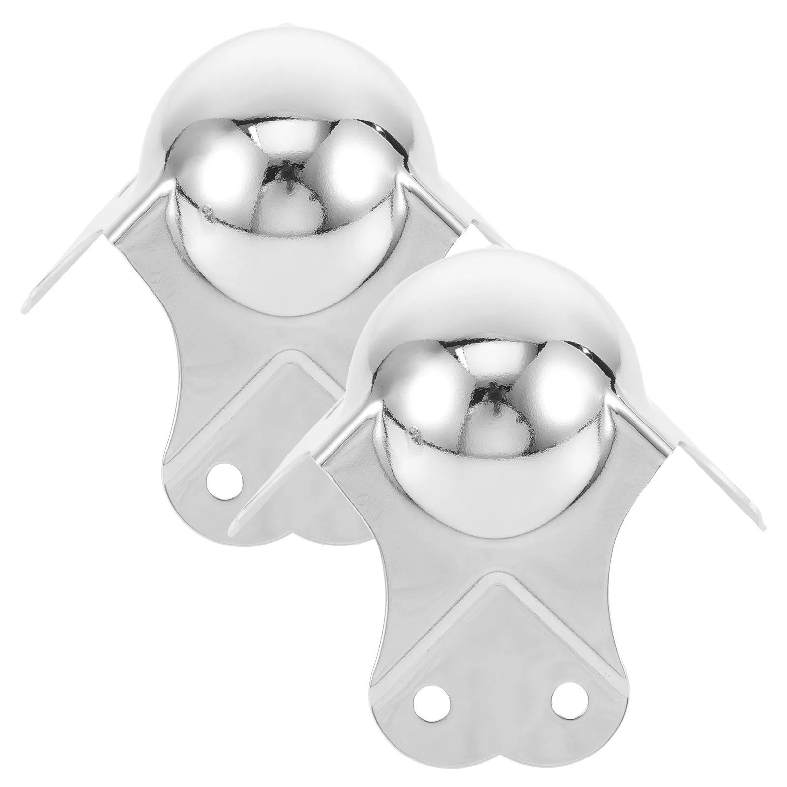 

2Pcs Alloy Metal Corner Protectors Thick Guards Flight Cabinet Box Hardware Corner Edge Protection Silver