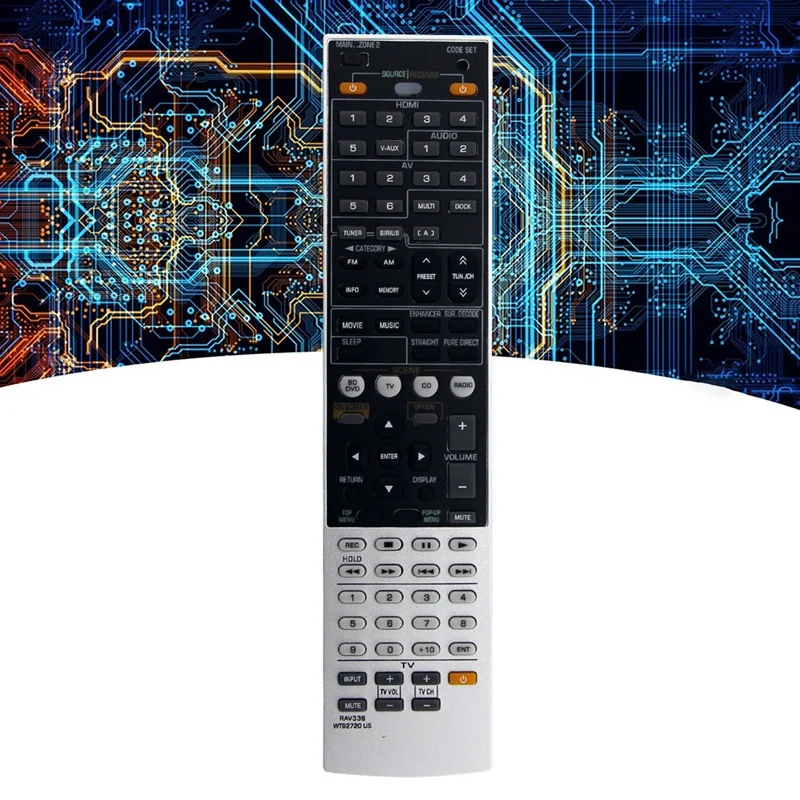 RAV336 WT92720US Replace Remote For Yamaha AV Receiver RX-A700 RX-V667 RX-A700BL HTR-6063 Sub Remote RAV337 RAV338