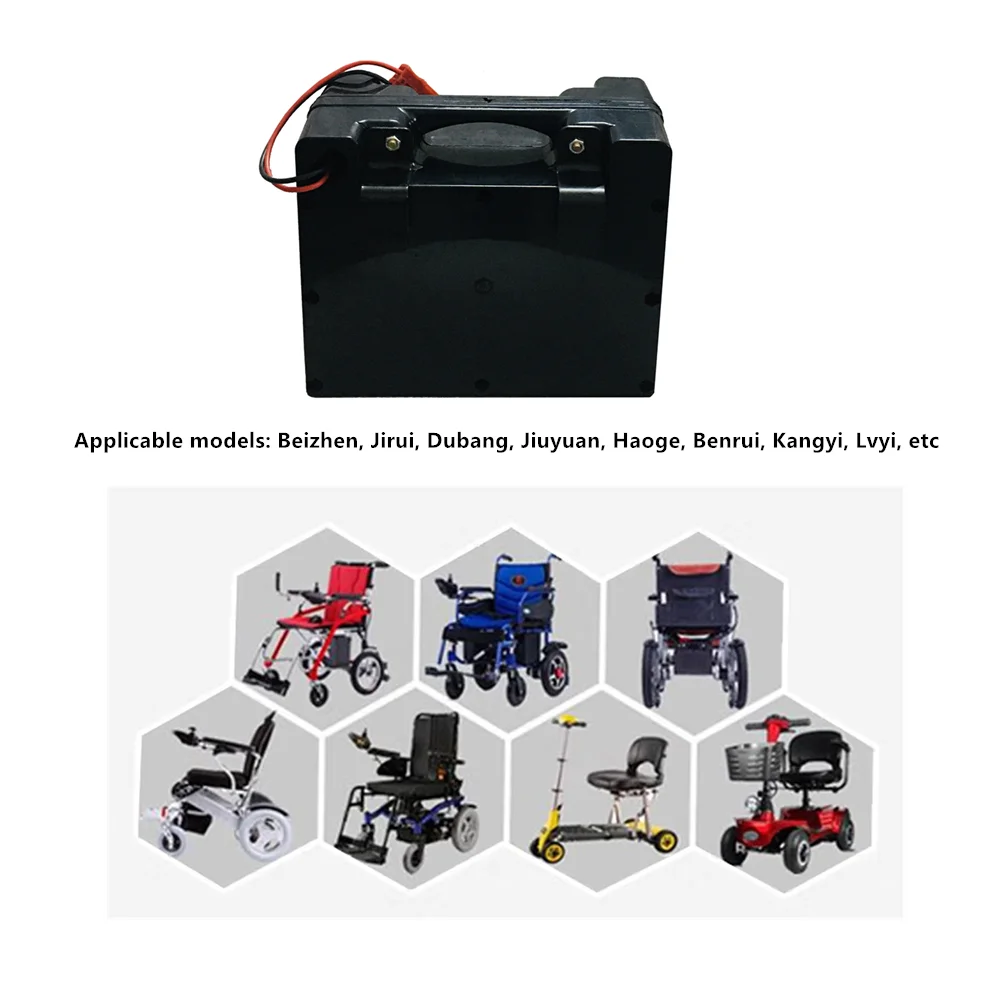 24V 30ah 29.4V Rechargeable Lithium Ion Battery for Electric Wheelchair Elderly Scooter Children Toy Car Lawn Mower Lighting BMS