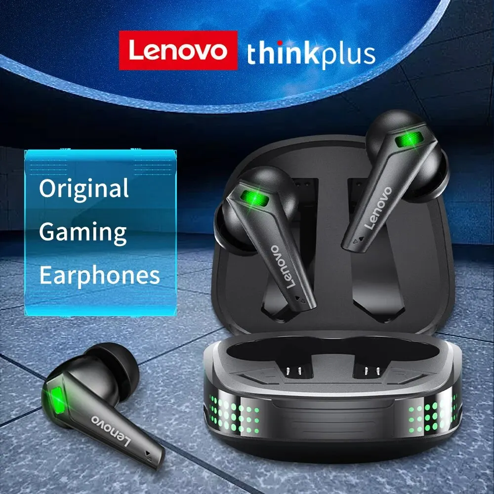 Lenovo Thinkplus Earphones XT85II Wireless Bluetooth 5.3 Gaming Headphones Waterproof Earbuds Noise Reduction Headset With Mic