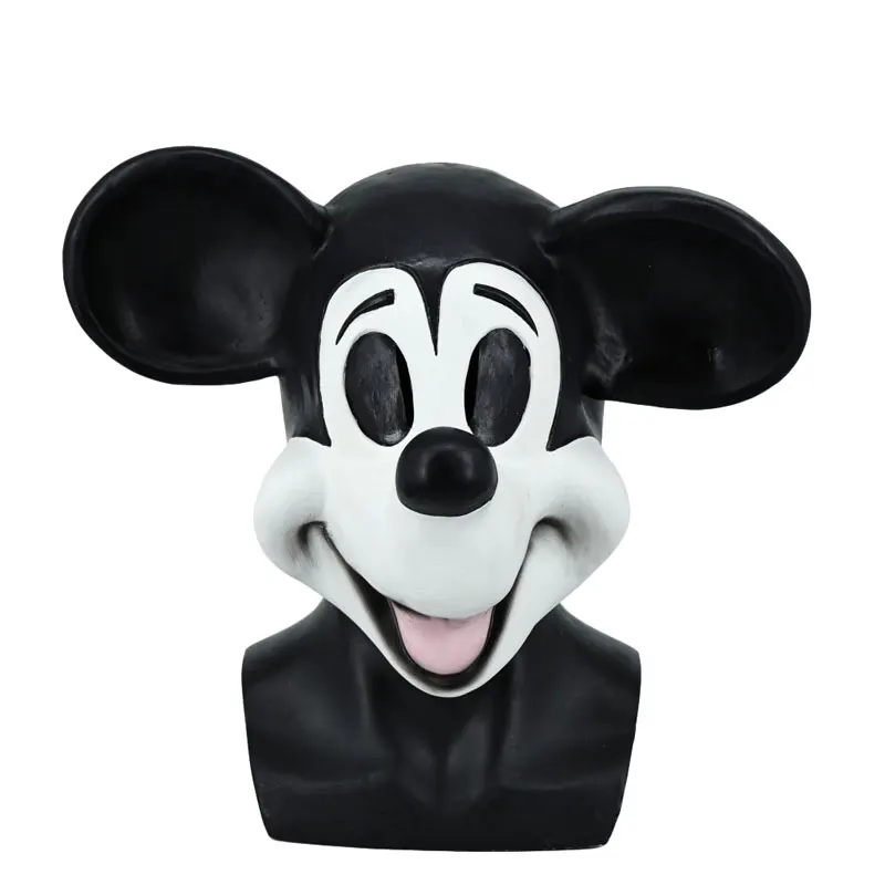 Cartoon Mouse Head Mask Cute Cosplay Mickey Mask Latex Animal Headcover Dress Up Masques Halloween Carnaval Mask Party Props