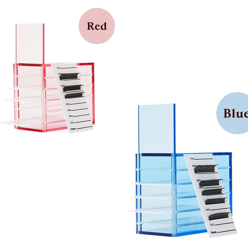 5ชั้นเก็บขนตากล่อง3สีแต่งหน้าขนตาปลอมกาวพาเลทผู้ถือ Grafting Eyelashes เครื่องมือ