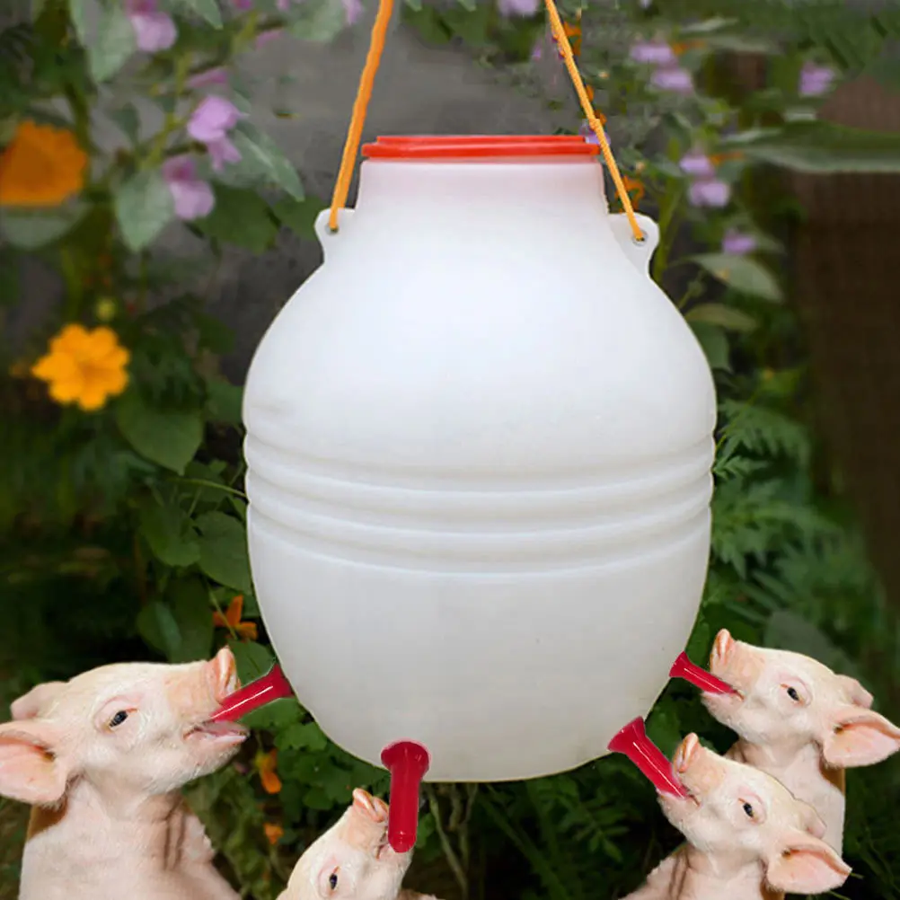 

Lamb Milk Bucket Large Capacity Silicone Water Outlet Feeder Farm Animal Feeding Pot Durable Nursing Feeder Bottles