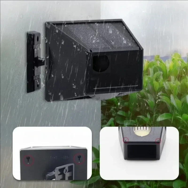 Solar Motion Sensor Alarm Lamp Remote Control Anti-animal Driver Professional Alarm Anti-theft Explosion Flash Alarm Siren