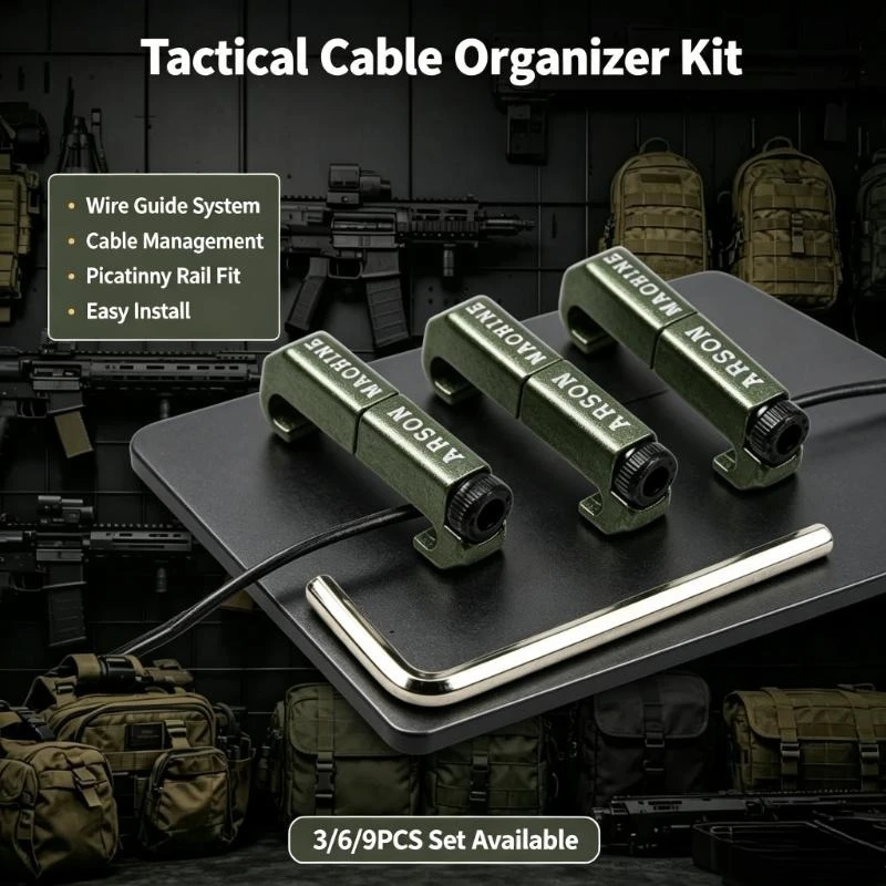 Picatinny Rail Mount Wire Guide With 3 6 9Pcs Rail Covers Optimizes Cable Arrangement For Diy Hobby Handguard Modification