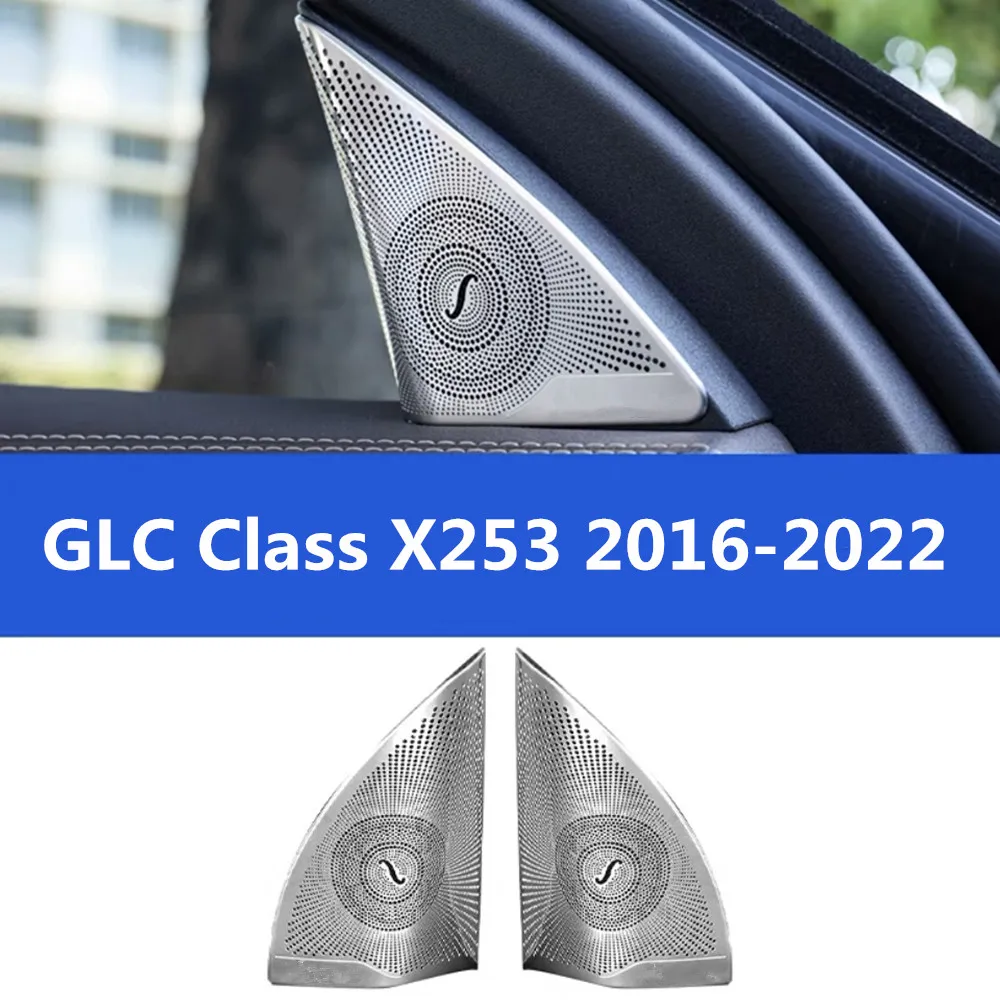 Autotür-Lautsprecherabdeckung Lautsprecherblende Dekor Innenraumzubehör für Mercedes Benz C E GLC Klasse X253 W213 W205 C300 300 – Detail 7