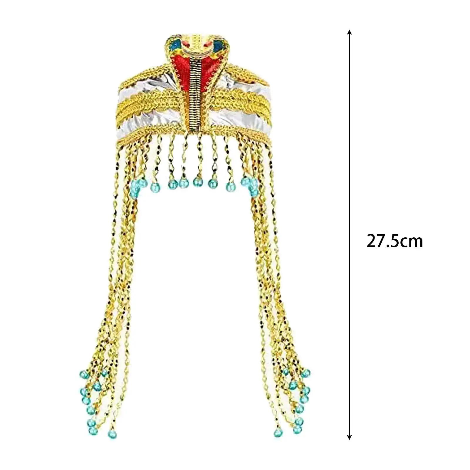 Egyptian Headpiece Dress up Novelty Egyptian Costume Accessories for Holiday Halloween Stage Performance Carnival Theme Parties