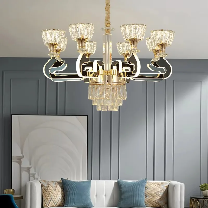 Living Room  Lobby Lounge Lighting Remote Control R Smart LED Pendant Lamp Light Chandeliers Pendant Lights Led