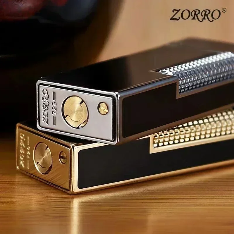 ZORRO 728 Narrow Version of The Resin Kerosene Lighter Retro Grinding Wheel Side Slide Lighter Men\'s High-grade Gift