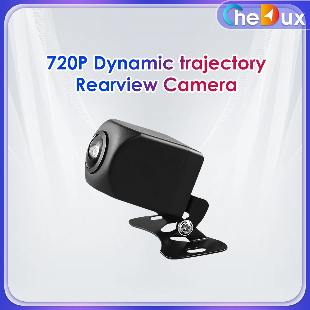 

For Chedux Car Accessory 140° 720P AHD Dynamic Trajectory Rear View Camera Parking Assistance Auto Waterproof Adjustable Bracket