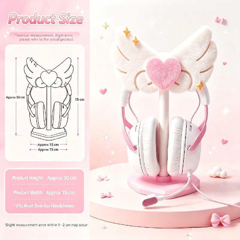 Angel Wings Head Mounted Headp - Gaming Accessories Headset 评论和价格