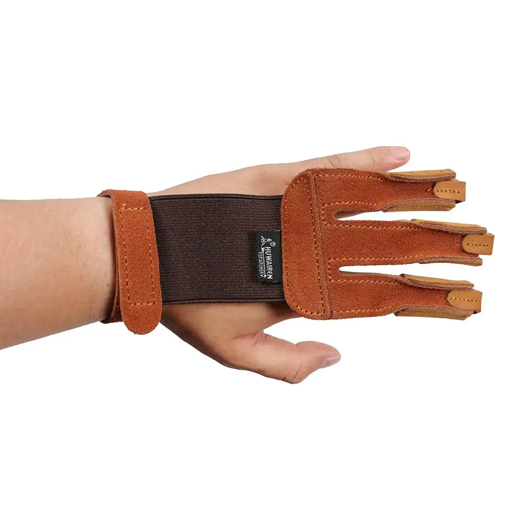 

Traditional archery glove, leather archery glove, ambidextrous