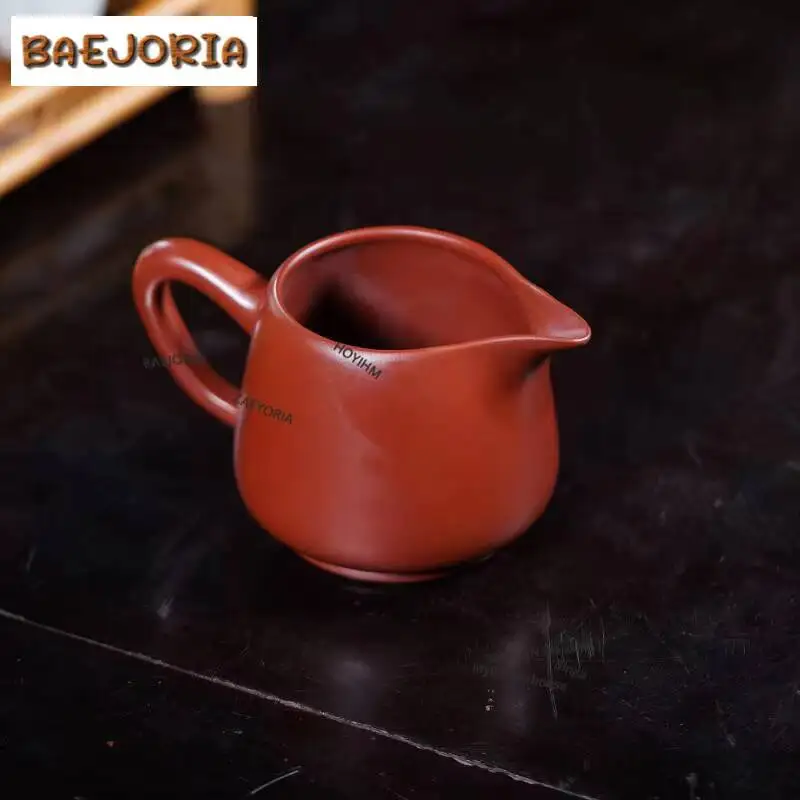 210ml Yixing Zisha Da Hong Pao Mud Tea Pitcher Divide Tea Cha Hai Dispenser Justice Cup Puer Fair Mug Tea Services Supplies Gift