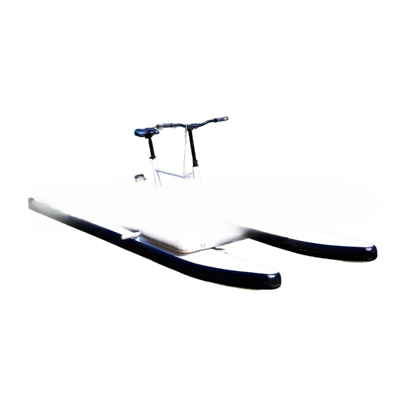 

Inflatable pontoon bicycle