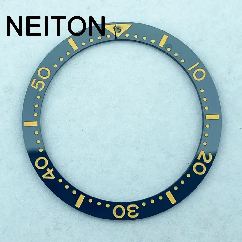 Neiton-メンズウォッチ、交換用アクセサリー、フェイスインサート、34mm、36mmのセラミックベゼルインサート