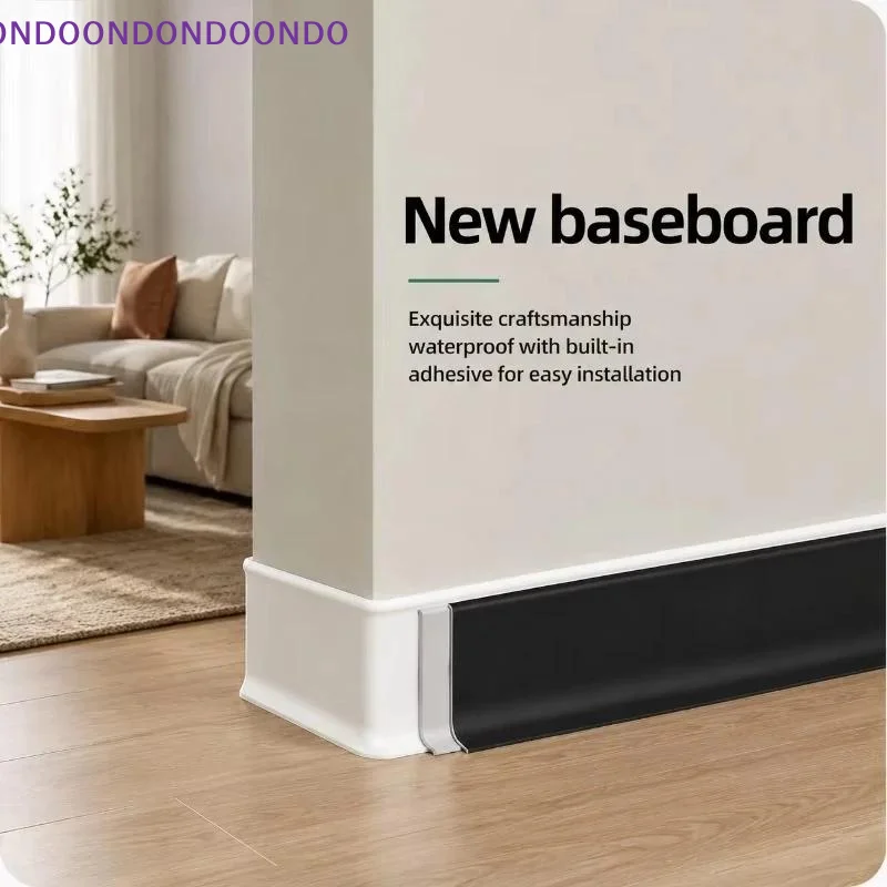 Peel & Stick Self-Adhesive Baseboard No Tools Needed Multi-Height Trim for DIY Home Wall Floor Edge Renovation