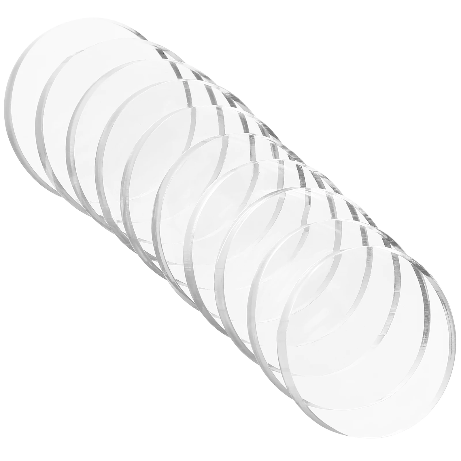 

10 Pcs Cup Gasket 25mmx3 Glass Cover Damper Transparent Red Wood Furniture Tempered Glass Pad Spacer Bumper Home Holiday