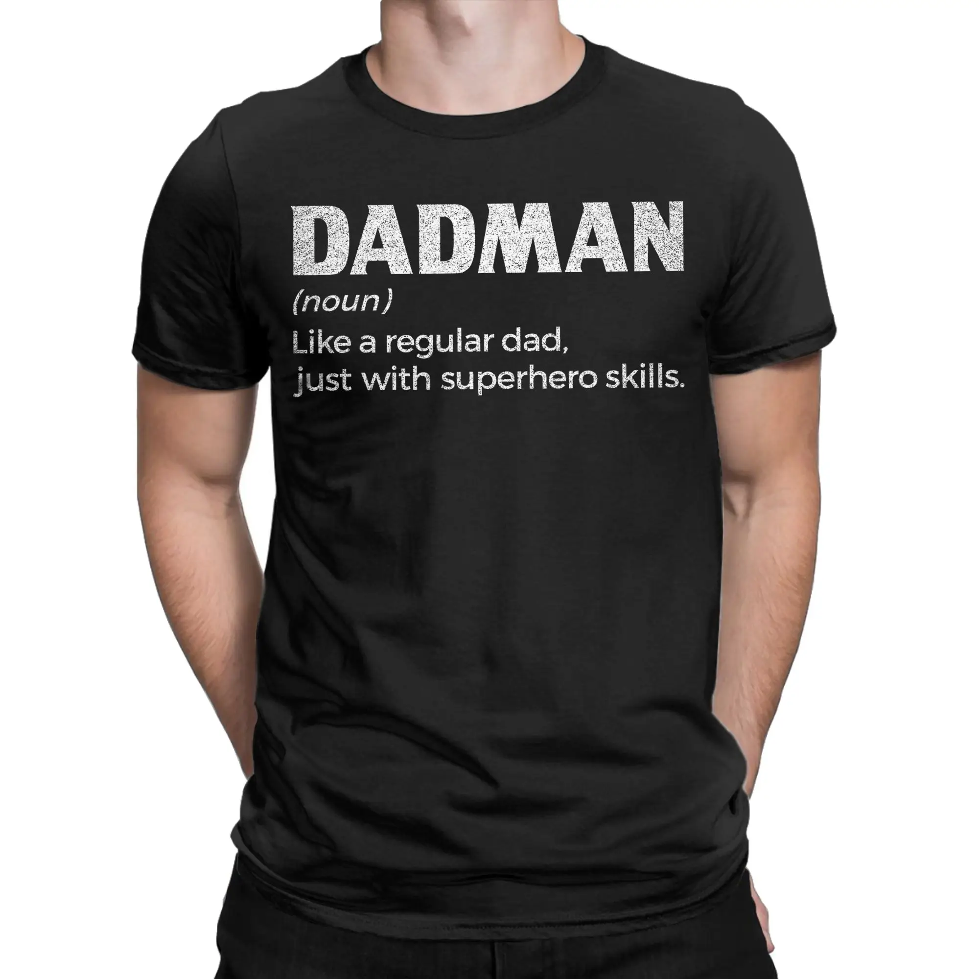 Men T-Shirt Dadman Definition For Men Funny Fathers Day Dad T Shirts Trending  Summer Tee Shirt Streetwear Cotton Clothing Gift