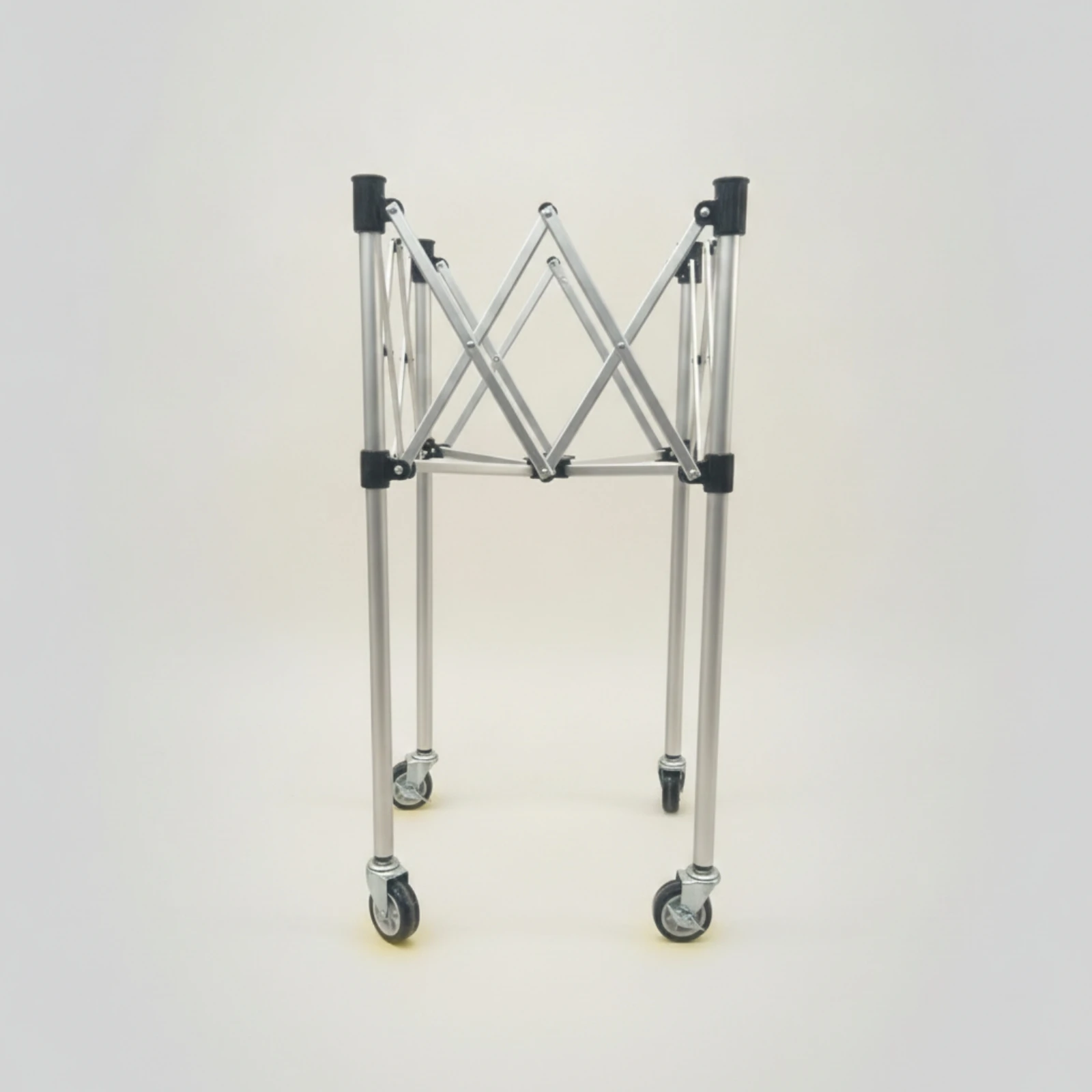 Tennis Ball Cart Frame Compact Foldable Cart Frame with Wheels Tennis Ball Carrier Lightweight Rust-Resistant for Coaches