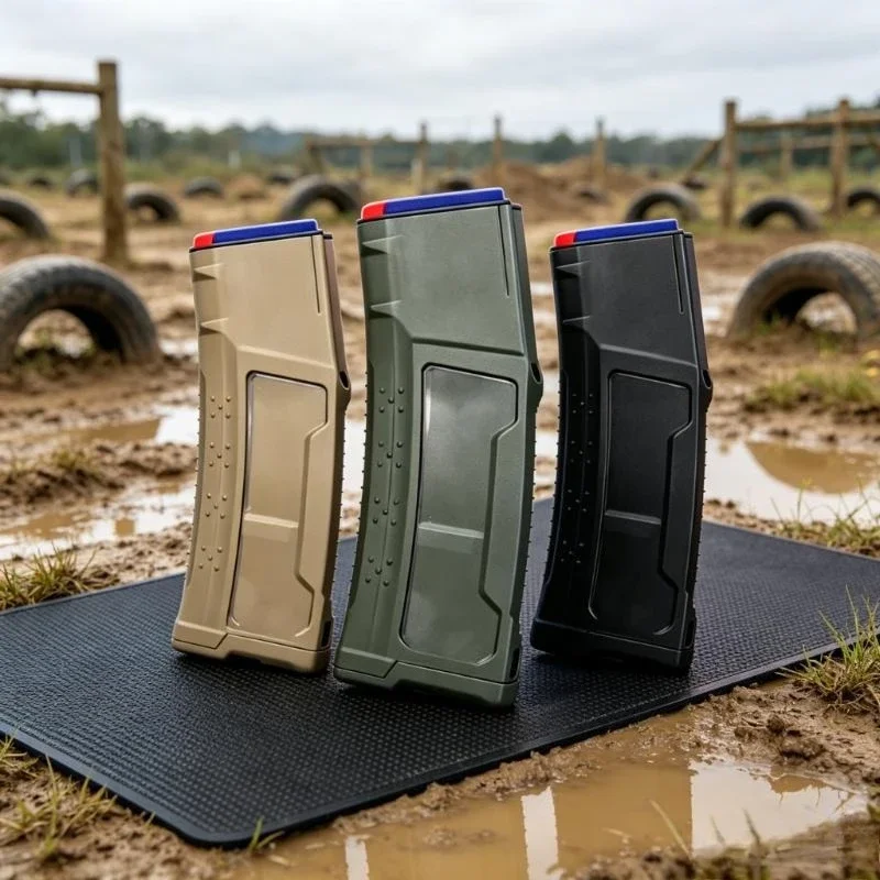 Clear Window Nylon Toy Magazine Windowed Feed Clip For M4 AR Gel Blaster Outdoor Upgrade Attachments Black OD Green