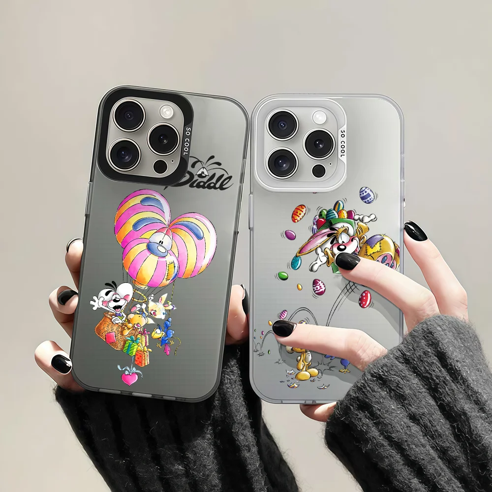 

Cartoon D-Diddl Rat Phone Case For Samsung S25 S24 S23 A07 A17 A06 Ultra FE Plus Protective IMD Color Cover